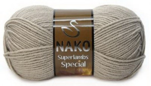 Fir de tricotat sau crosetat - Fire tip mohair din lana 50% si acril 50% Nako Superlambs Special BEJ 10007