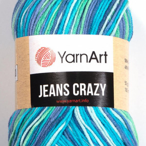Fir de tricotat sau crosetat - Fire YARNART JEANS CRAZY COD 7204