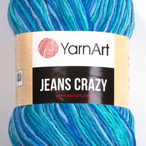 Fir de tricotat sau crosetat - Fire YARNART JEANS CRAZY COD 8212