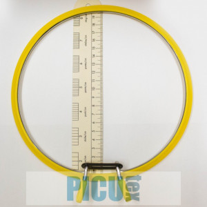 Gherghef rotund cu arc de metal Nurge Galben Mare
