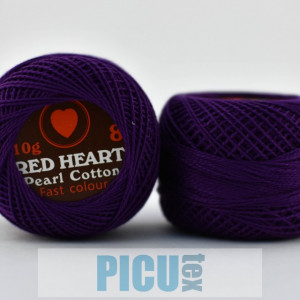 Cotton perle RED HEART cod 0102 - Img 2