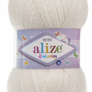 Fir de tricotat sau crosetat - Fir ACRILIC ALIZE SEKERIM BEBE CREAM 450