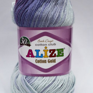 Fir de tricotat sau crosetat - Fir ALIZE COTTON GOLD BATIK - DEGRADE 3686
