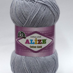 Fir de tricotat sau crosetat - Fir ALIZE COTTON GOLD GRI 21