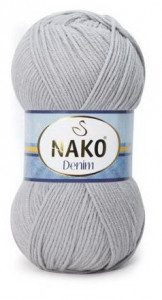 Fir de tricotat sau crosetat - FIR NAKO DENIM GRI 10070