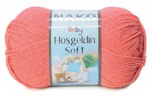 Fir de tricotat sau crosetat - Fire amestec BAMBUS + POLIAMIDA NAKO Hoşgeldin Soft ROZ 3655
