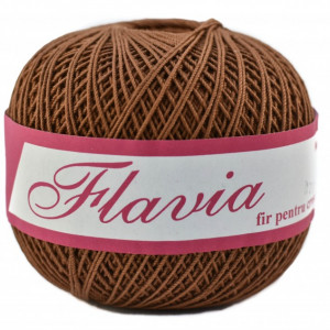 Fir de tricotat sau crosetat - Fire Bumbac 100% FLAVIA ROMANOFIR BOBINA MARO 1297