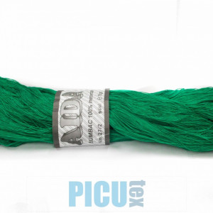Fir de tricotat sau crosetat - Fire Bumbac 100% mercerizat AIDA ROMANOFIR SCUL VERDE 1252
