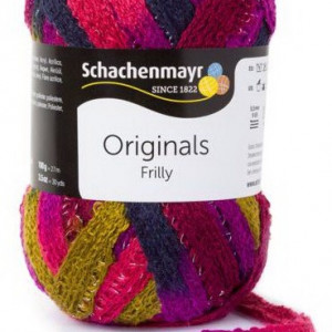 Fir de tricotat sau crosetat - Fire pretricotate esarfa FRILLY degrade 082