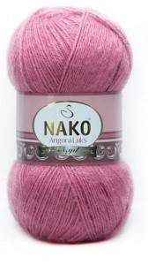 Fir de tricotat sau crosetat - Fire tip mohair acril NAKO ANGORA LUKS ROZ 6682