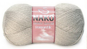 Fir de tricotat sau crosetat - Fire tip mohair acril NAKO MOHER SPECIAL ROMANTIK BEJ 11302