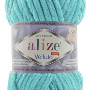 Fir de tricotat sau crosetat - Fire tip mohair din acril ALIZE VELLUTO VERNIL 490