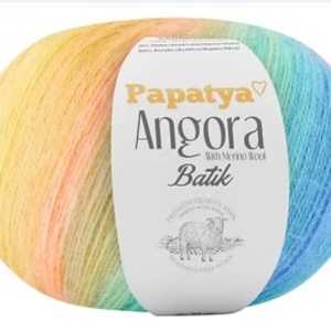 Fir de tricotat sau crosetat - Fire tip mohair din acril Kamgarn Papatya Angora degrade 66