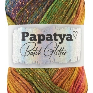 Fir de tricotat sau crosetat - Fire tip mohair din acril Kamgarn Papatya Batik Glitter degrade 09