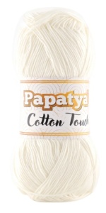 Fir de tricotat sau crosetat - Fire tip mohair din acril Kamgarn Papatya Cotton Touch cream COD 10