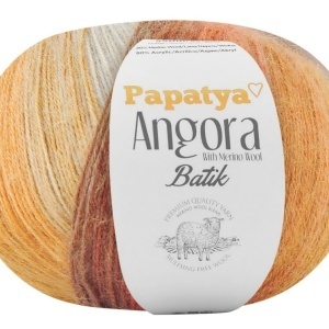 Fir de tricotat sau crosetat - Fire tip mohair din acril Kamgarn Papatya Angora degrade 68