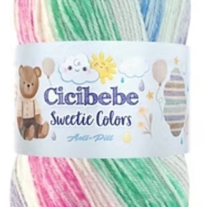 Fir de tricotat sau crosetat - Fire tip mohair din acril Kamgarn Cicibebe Sweetie Colors degrade 102