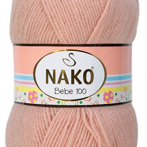 Fir de tricotat sau crosetat - Fire tip mohair din acril Nako Baby Bebe 100 BEJ 12990