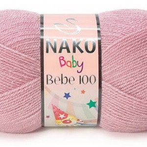 Fir de tricotat sau crosetat - Fire tip mohair din acril NAKO BABY - BEBE 100 roz 247