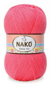 Fir de tricotat sau crosetat - Fire tip mohair din acril NAKO BABY roz 236