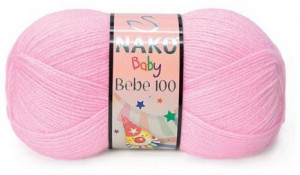 Fir de tricotat sau crosetat - Fire tip mohair din acril Nako Baby roz 23069
