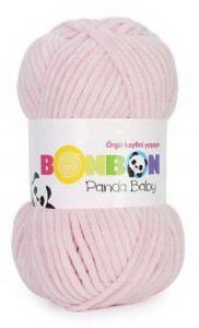 Fir de tricotat sau crosetat - Fire tip mohair din acril NAKO BONBON PANDA BABY ROZ 3092