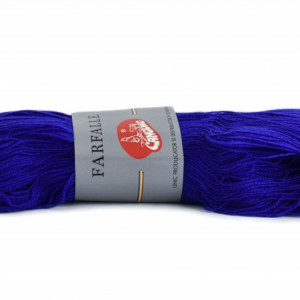 Fir de tricotat sau crosetat - Fire tip mohair din acril (PNA) Canguro Farfalle ALBASTRU 338