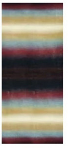 Fir de tricotat sau crosetat - Fire tip mohair din acril premium Nako ANGORELLA DEGRADE 87578 - Img 2