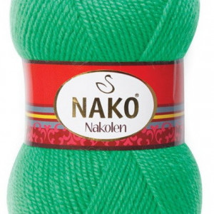 Fir de tricotat sau crosetat - Fire tip mohair din lana 50% si acril 50% Nakolen VERDE 1594