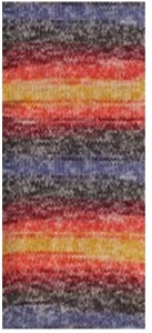 Fir de tricotat sau crosetat - Fire tip mohair din lana si polyamida Nako BOHO mix 32841 - Img 2
