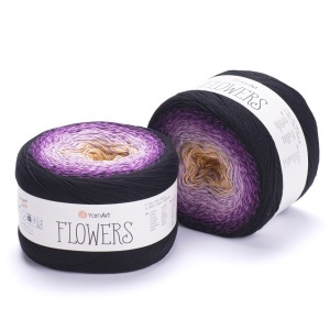 Fir de tricotat sau crosetat - Fire YARNART FLOWERS COD 303