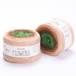Fir de tricotat sau crosetat - Fire YARNART FLOWERS COD 308
