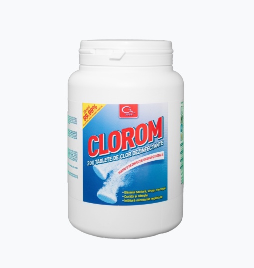 Clorom, 50 tablete de clor dezinfectante