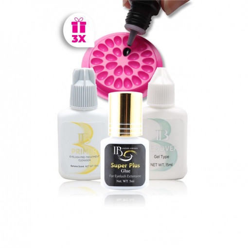 Kit Adeziv iBeauty Super Plus cu Primer si Remover