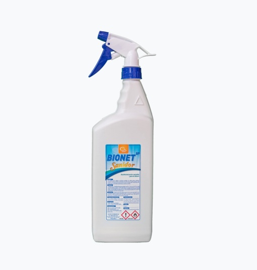 Bionet Sanidor, 1 litru, dezinfectant rapid suprafete, gata de utilizare