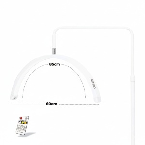 Lampa Led Cosmetica Semiluna 2800 lm, 190cm, Green Studio Pro LGS-60, alba - Img 2