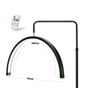Lampa Led Cosmetica Semiluna 3600 lm, 190cm, Green Studio Pro LGS-70 - Img 2