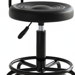 Scaun Profesional Cosmetica cu spatar detasabil, Green Studio Pro, negru - Img 4