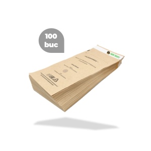 Set 100 pungi sterilizare 10x20cm, autosigilante din hartie pentru pupinel sau autoclav, Green Studio Pro