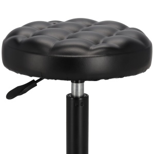 Scaun Cosmetica, Ergonomic, Reglabil, cu 5 roti, Green Studio Pro, Negru - Img 2