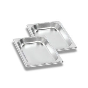Set 2 Tavite Inox pentru instrumente, 27x17cm, Green Studio Pro