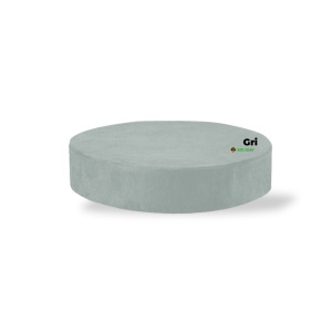 Husa catifelata pentru scaun cosmetica rotund, Green Studio Pro - Img 2