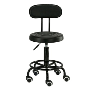 Scaun Profesional Cosmetica cu spatar detasabil, Green Studio Pro, negru - Img 8