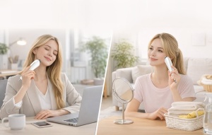 Aparat Profesional lifting facial si relaxare musculara cu Radio Frecventa RF si EMS, incarcare USB-C, ANLAN 01-AAMY51-02 - Img 4