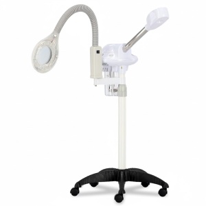 Vapozon Pro cu Lampa LED si Lupa 5x, inaltime reglabila, aburi si ozon, Green Studio Pro GS-V4