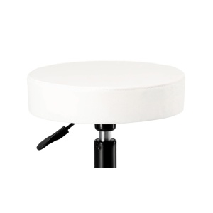 Scaun Cosmetica, Ergonomic, Reglabil, cu 5 roti, Green Studio Pro, Alb - Img 2