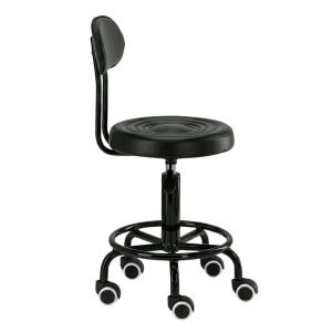 Scaun Profesional Cosmetica cu spatar detasabil, Green Studio Pro, negru - Img 9