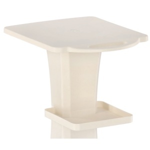 Ucenic PVC Alb Neutru cu role pentru Combina Cosmetica, Masa Aparatura Salon Green Studio Pro GSU-01 - Img 4