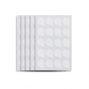100 x Stickere pentru adeziv extensii gene (5 coli x 20 stickere)