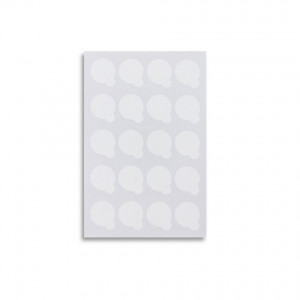20 x Stickere pentru adeziv extensii gene, 20 buc/ coala